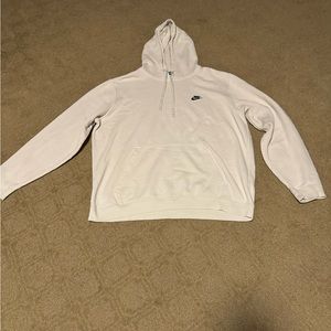 cream nike hoodie